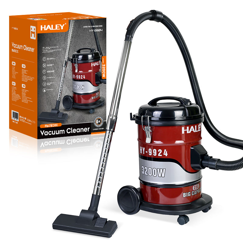 Aspirator Industrial 2 în 1 HALEY 3200W, de 25L, Filtrare Multistrat, Putere Mare, Silentios, Tub Telescopic