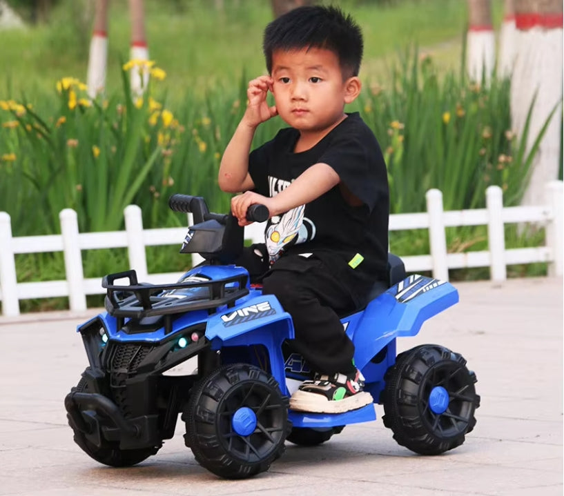 ATV PowerKid 6V – Aventură Electrică pentru Micii Șoferi (2–6 ani, 3–5 km/h) Albastru