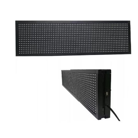 Reclama Luminoasa, Lumina LED, Culori RGB, Wi-Fi, Temperatura, Carcasa Negru, 130 x 40 cm