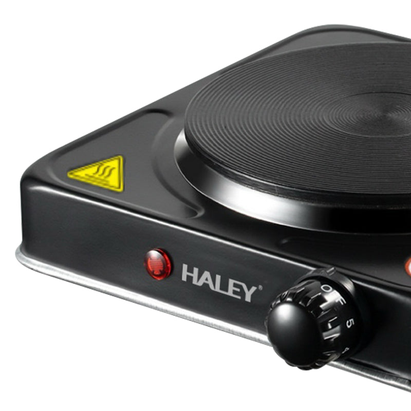 Plită Electrică HALEY cu 1 Zonă de Gătit – 1000W, Timer, Protecție la Supraîncălzire, Design Compact din Oțel Inoxidabil
