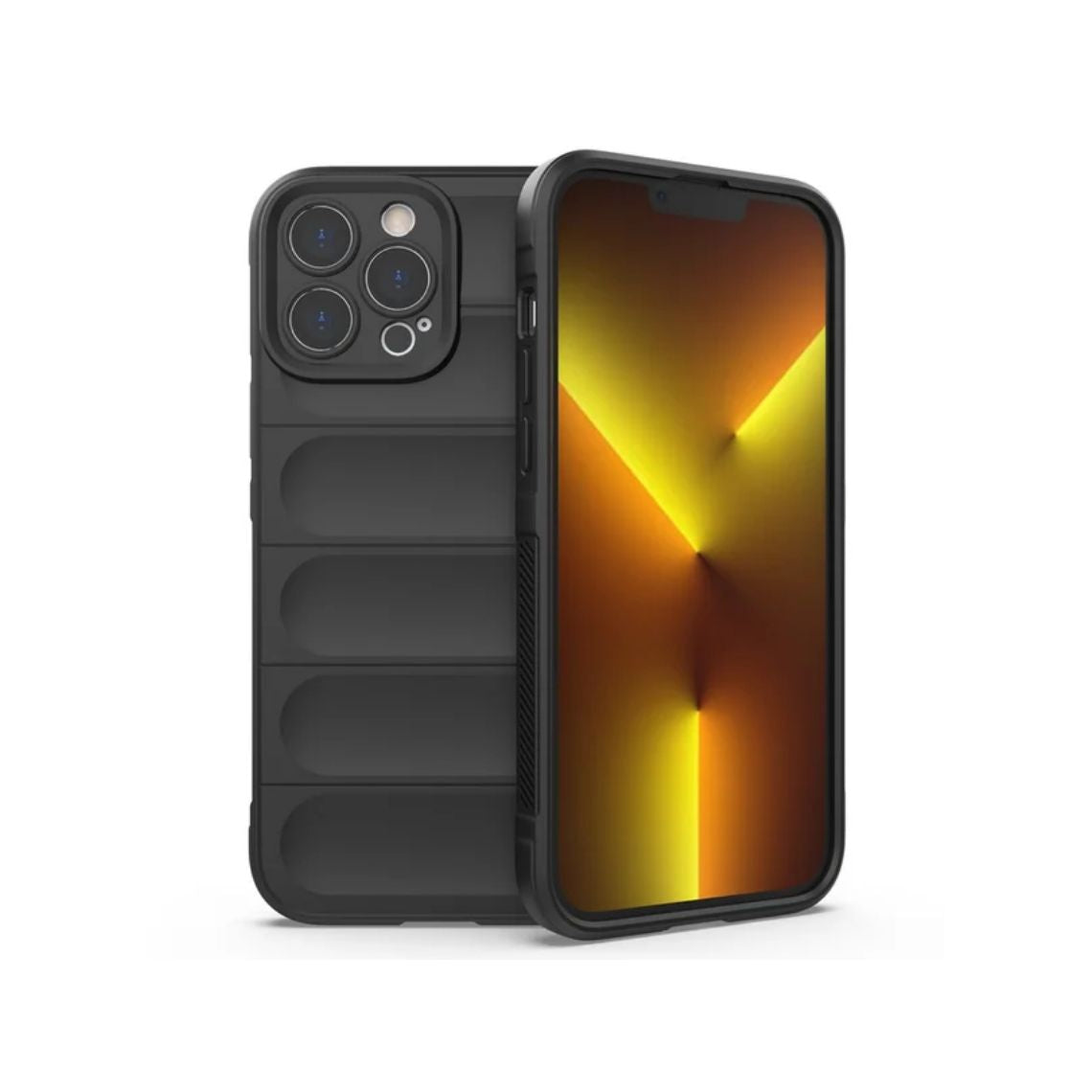 Husa Wave, pentru iPhone 16, Microfiber, Grip Anti-Shock, TPU, Deep GREEN