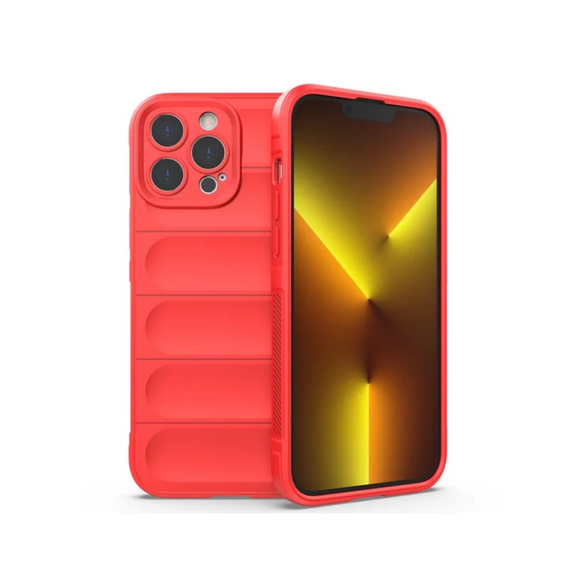 Husa Wave, pentru iPhone 16, Microfiber, Grip Anti-Shock, TPU, Deep GREEN