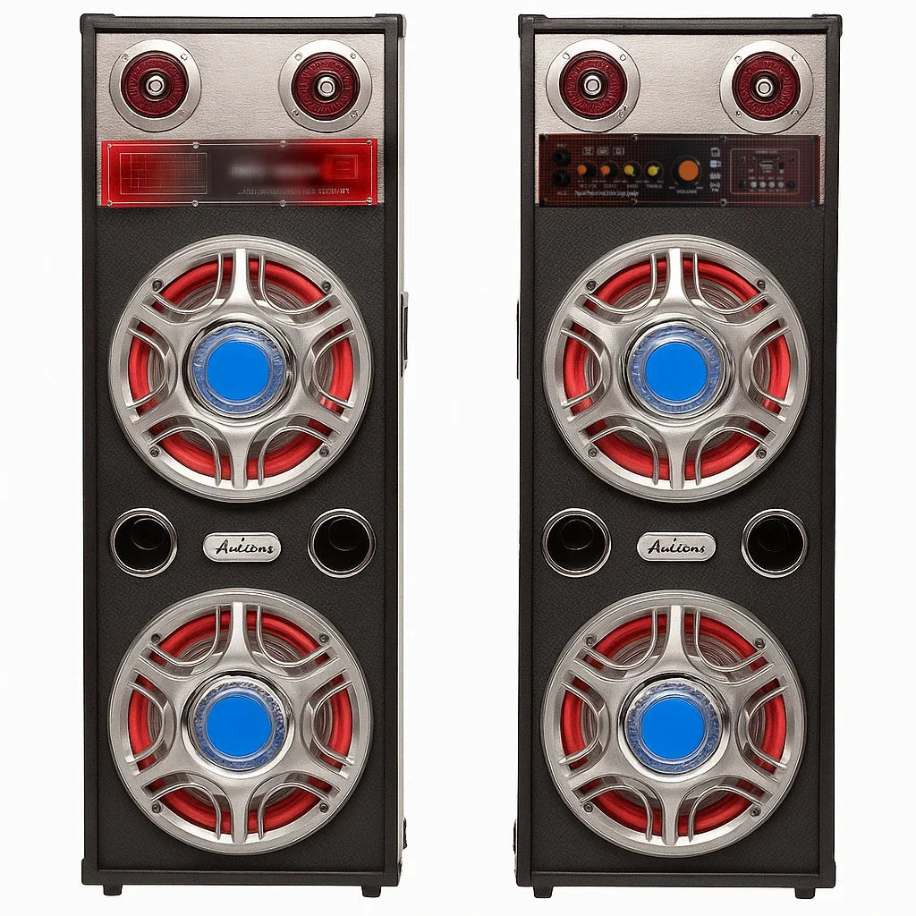 Boxe Audio Profesionale Ailiang ATP813-DT 2x200W cu Bluetooth, Karaoke, LED Bass și Telecomand