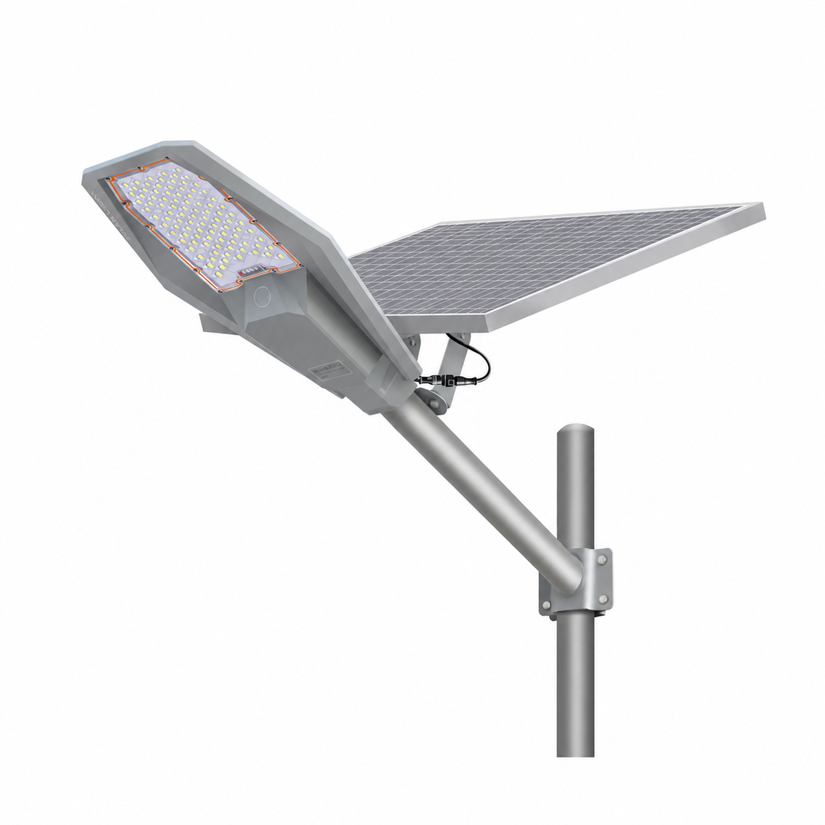 Lampă Solară Stradală LED 600W / 1000W / 1200W, Panou Fotovoltaic Orientabil, Telecomandă, IP66, Lumină Rece