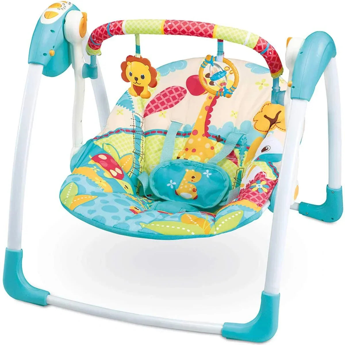Balansoar Electric Portabil pentru Bebeluși Mastela Deluxe Portable Swing – 7 Melodii, 5 Viteze, 3 Temporizatoare, 2 Poziții de Înclinare