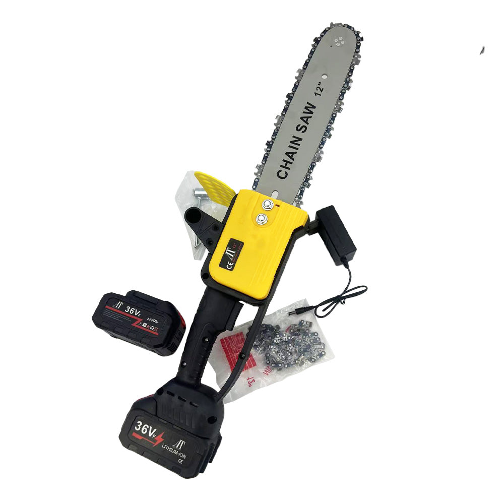 Drujbă Electrică AT PERFORMANCE®, 1200W cu Acumulator 48V, Lamă 30 cm, 4200 RPM, Portabilă, Fără Fir, Cu Accesorii