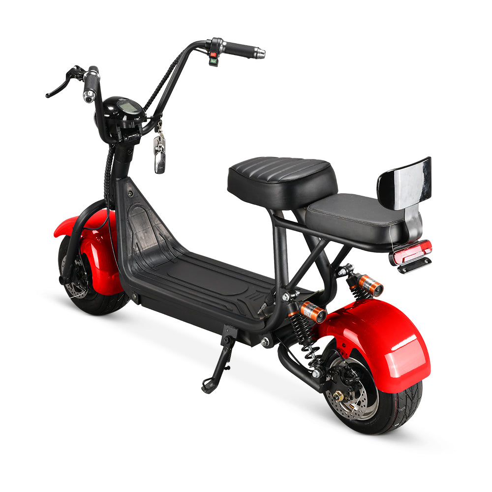 Mini Harley Electrică 800W 48V | Scuter Urban AT PERFORMANCE®, Autonomie 35 km, Se Conduce Fără Permis 25 km/h Dimensiuni 141 x 31 x 64 cm