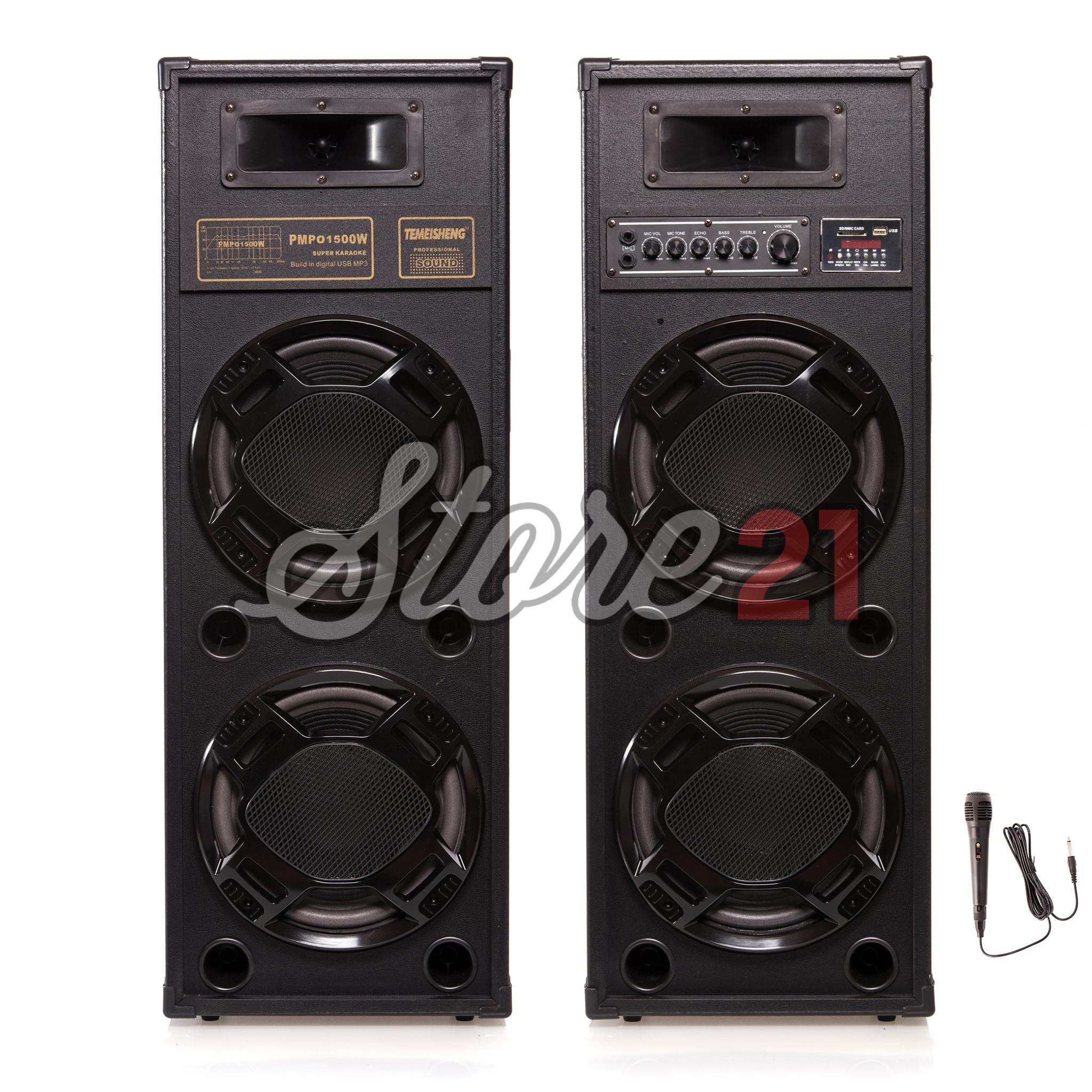 Set Boxe Active TEMEISHENG 2308 , 650W , Bluetooth ,Radio, Usb ,SD Card,Microfon Cu Fir