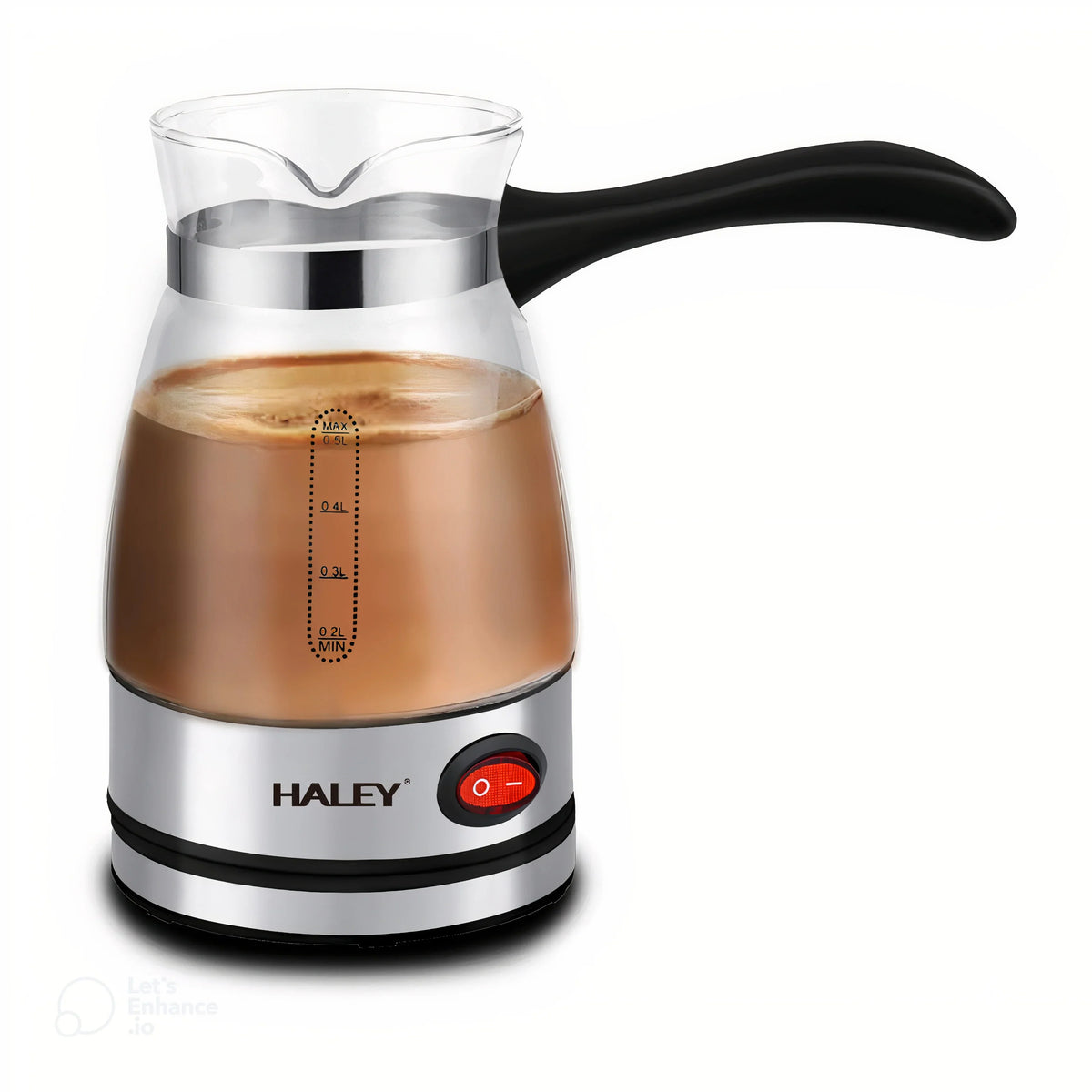 Ibric Electric HALEY® HY-8926, 600W, Capacitate 500 ml, Protecție Boil-Dry, Bază Rotativă 360°