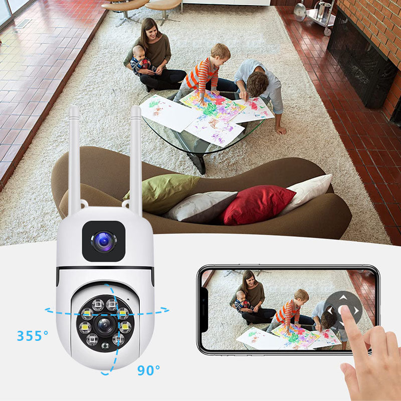Camera Supraveghere video, AT PERFORMANCE®, conexiune 4G, 4MP 1080P HD, intelligent tracking, PTZ, WIFI, Lan, Rotire, Alarma miscare, Interior - Exterior, Pentru Camera Video de Supraveghere si Auto, Telefon, Aparat Foto, HUB, Console, ALB.