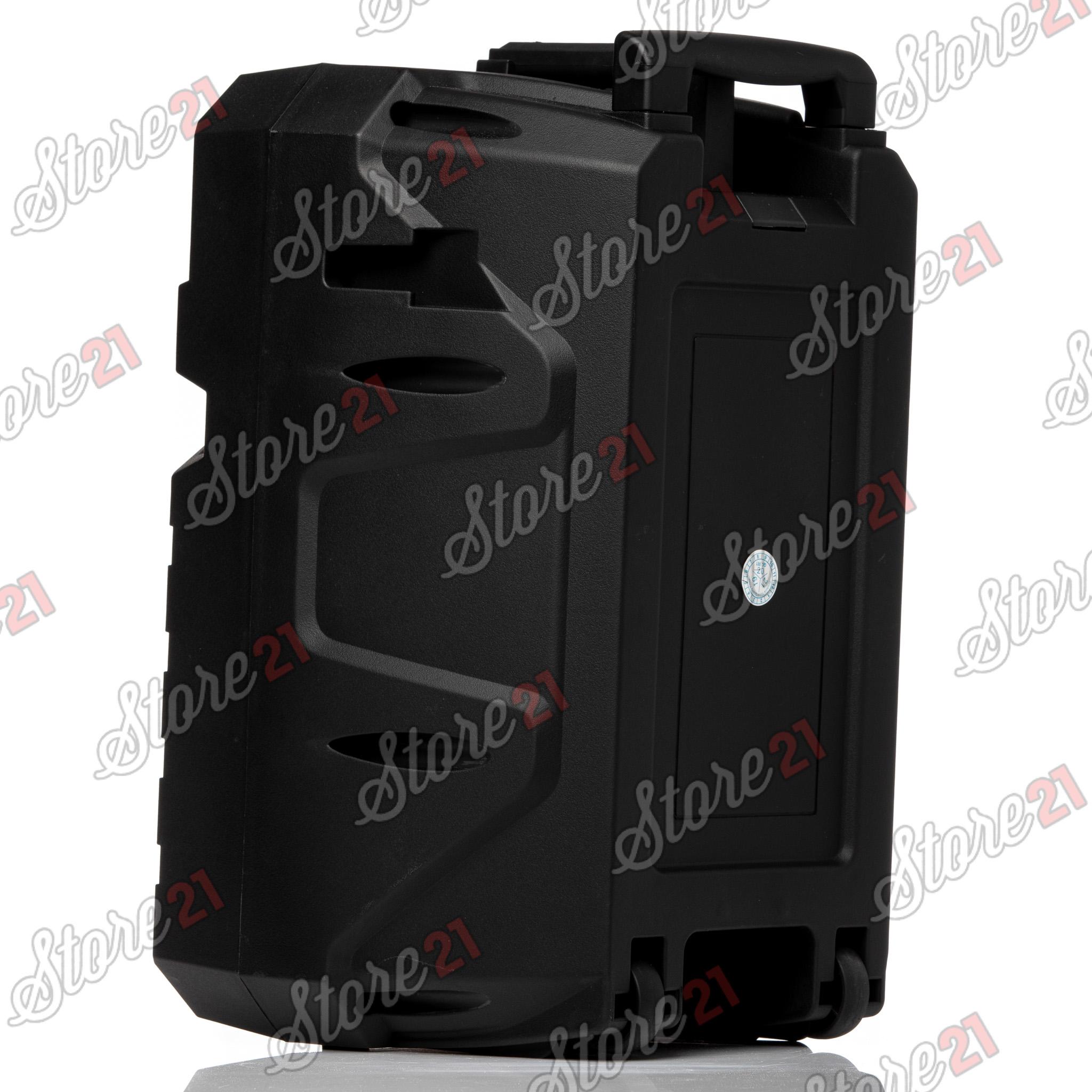 Boxa Activa Profesionala Portabila 200 W Troler 8 Inch ,Microfon , USB, Radio, Bluetooth,Telcomanda CADOU Bratara fitness