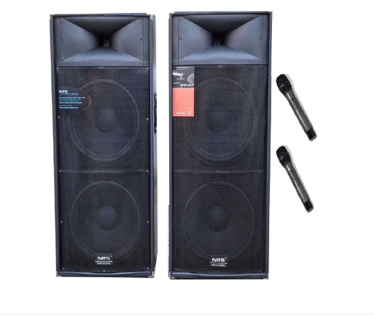 Set boxe active Boxe 2025, 1120W, Statie Profesionala, 4 Dfiuzoare 15 inch, 2 Microfoane Wifi, Bluetooth, Radio.