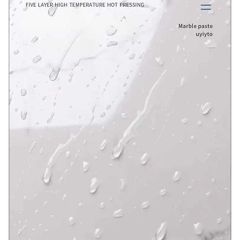 Set 50x Tapet Marmura, AT PERFORMANCE®, suprafata acoperire 9 mp, autoadeziv, waterproof, usor de montat, design modern, 30x60 cm, maro inchis