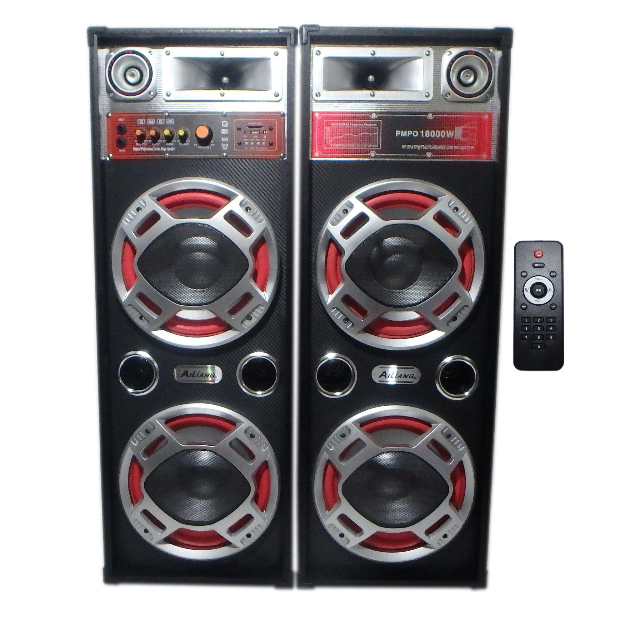Set Boxe Active 620 , 500W ,Telecomanda, Bluetooth ,Radio, Usb ,SD Card, 4 Subwoofere De 10 Inch