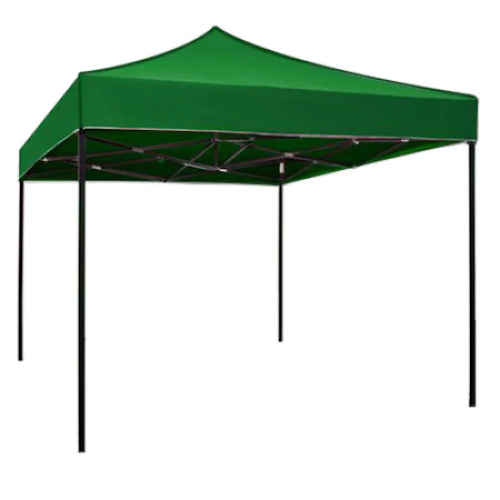 Cort tip Pavilion AT PERFORMANCE 3x3m Verde, Prelata Impermeabila, Pliabil, Structura Metalica Solida, Pentru Curte, Gradina, Evenimente