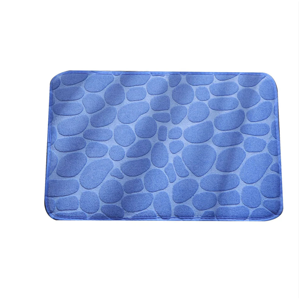 Covor baie, AT PERFORMANCE®, 100% poliester, 38X60 cm, albastru