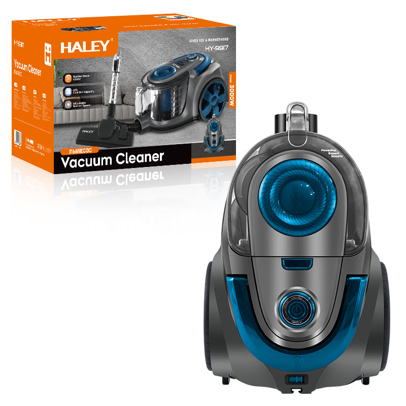 Aspirator Fără Sac HALEY 4,5L, 3000W, Aspirator de Praf, Aspirator Puternic cu Fir, de Calitate, cu Ciclon
