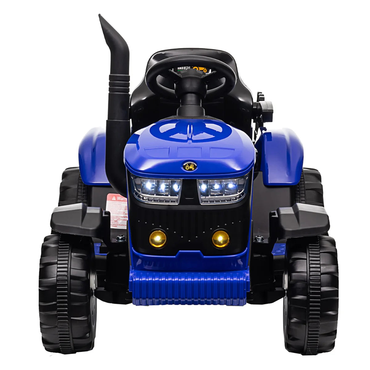Tractor Electric cu Telecomandă pentru Copii KIDOO, cu Remorcă și Gard, Far, Sunet Motor, Claxon, MP3/USB – 3-6 Ani