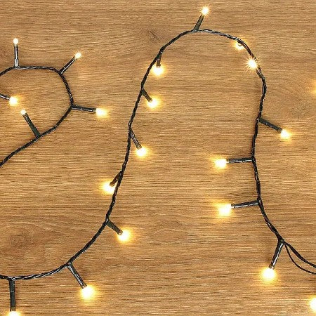 Pachet 2 x rola Instalatie de Craciun Liniara, AT PERFORMANCE®, 8 Jocuri de Lumini Interschimbabile, Alimentare La Priza Pentru Interior/Exterior, Rola 2x 100m, Fir Negru, Alb Cald.