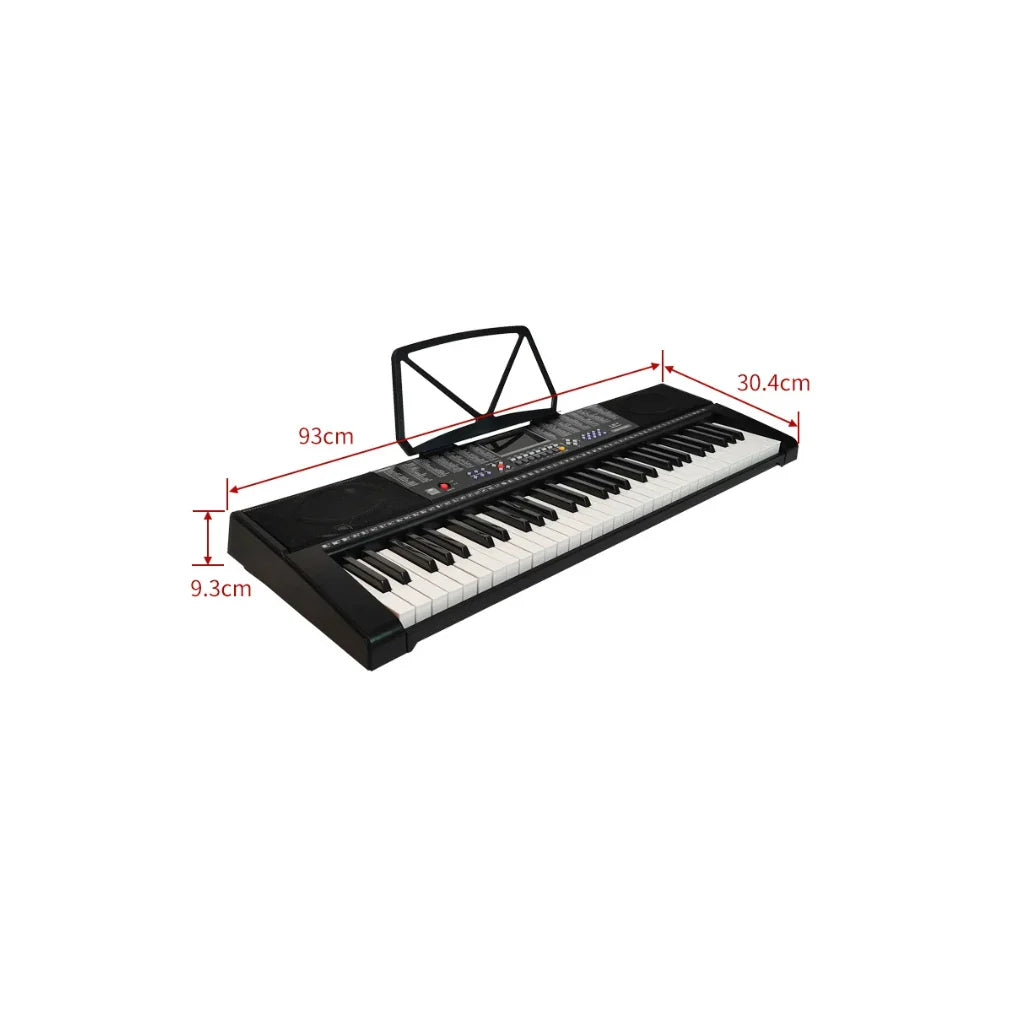 Orga electronica AT PERFORMANCE®, 61 de clape luminate Led MK-2108, Functii invatare, redare USB si Jack, Inregistrare.