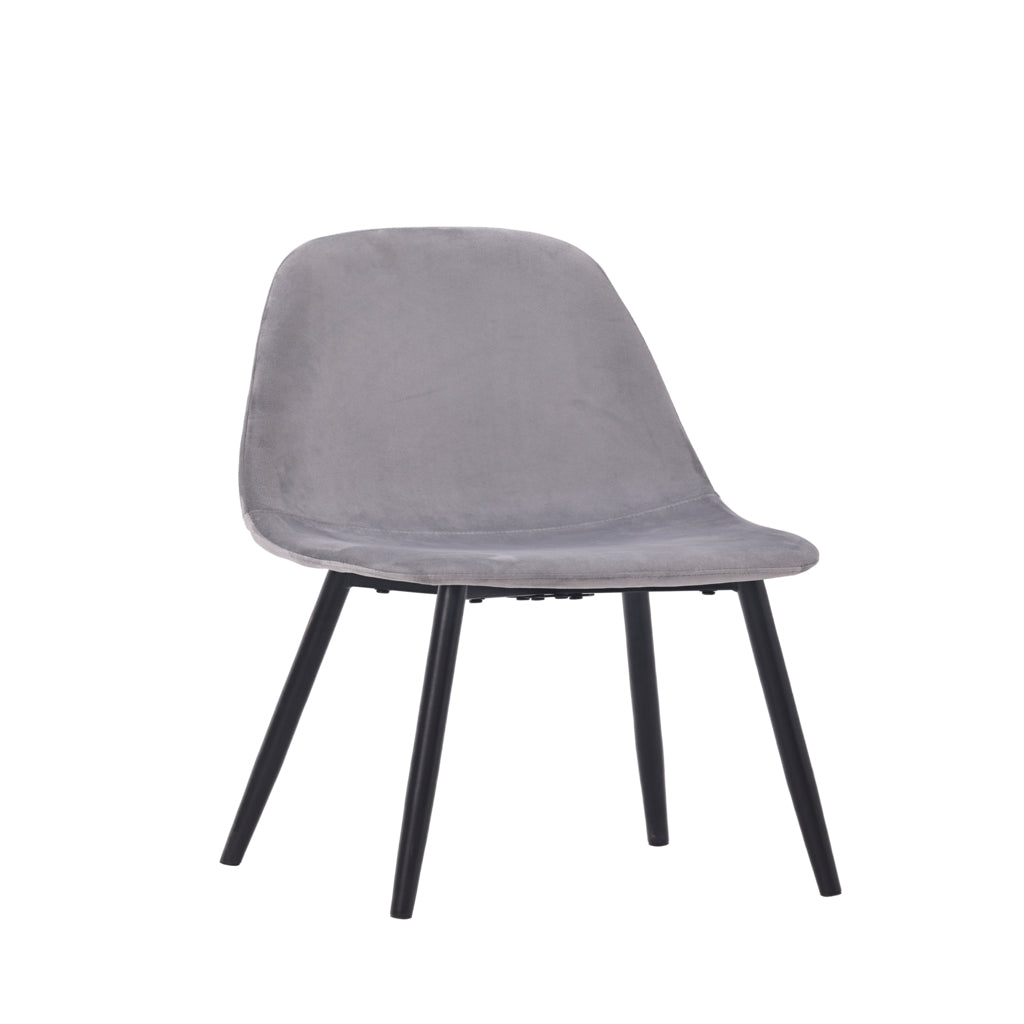 Set masă dining cu 4 scaune, blat sintered stone gri și catifea, 120x70 cm