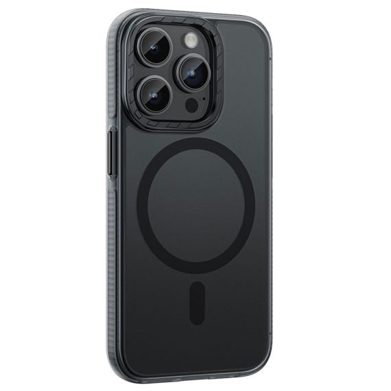 Husa Hoco (AS2) pentru iPhone 15 Pro, cu MagSafe, Magnet, Matte, GripEdge BLACK