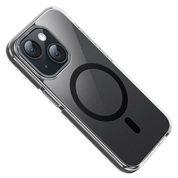 Husa Hoco (AS6) pentru iPhone 15 Pro Max, cu MagSafe, Magnet, UltraClear, GripEdge BLACK