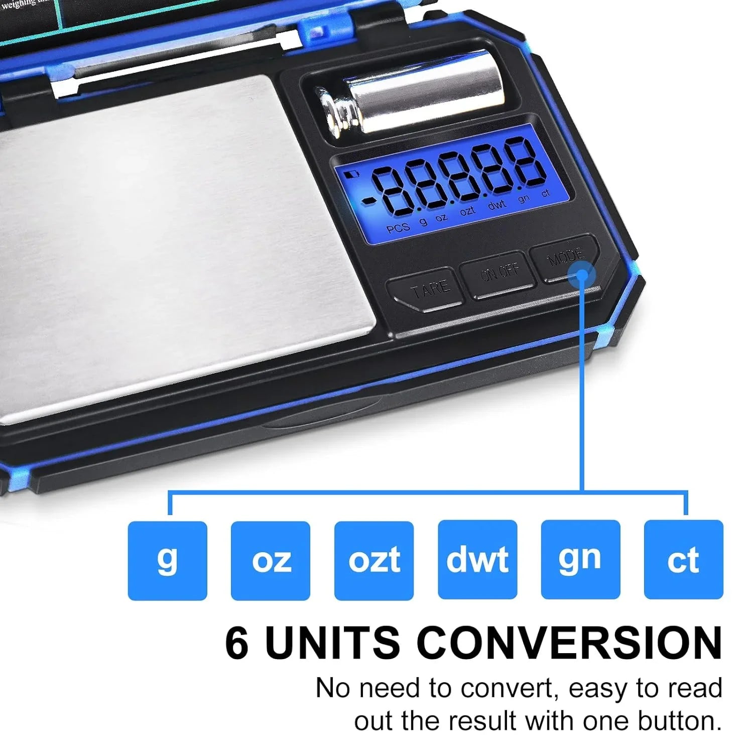 Cantar digital de precizie, Fuzion TU-X, 200g / 0.01g, 6 unitati, de bijuterii