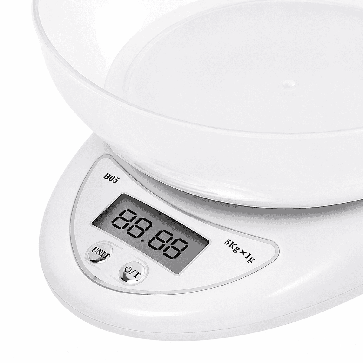 Cântar Electronic De Bucătărie Haley HY-5020, Capacitate 5 Kg, Precizie 1 g, Bol 600 ml, Ecran LCD, Funcție Tara
