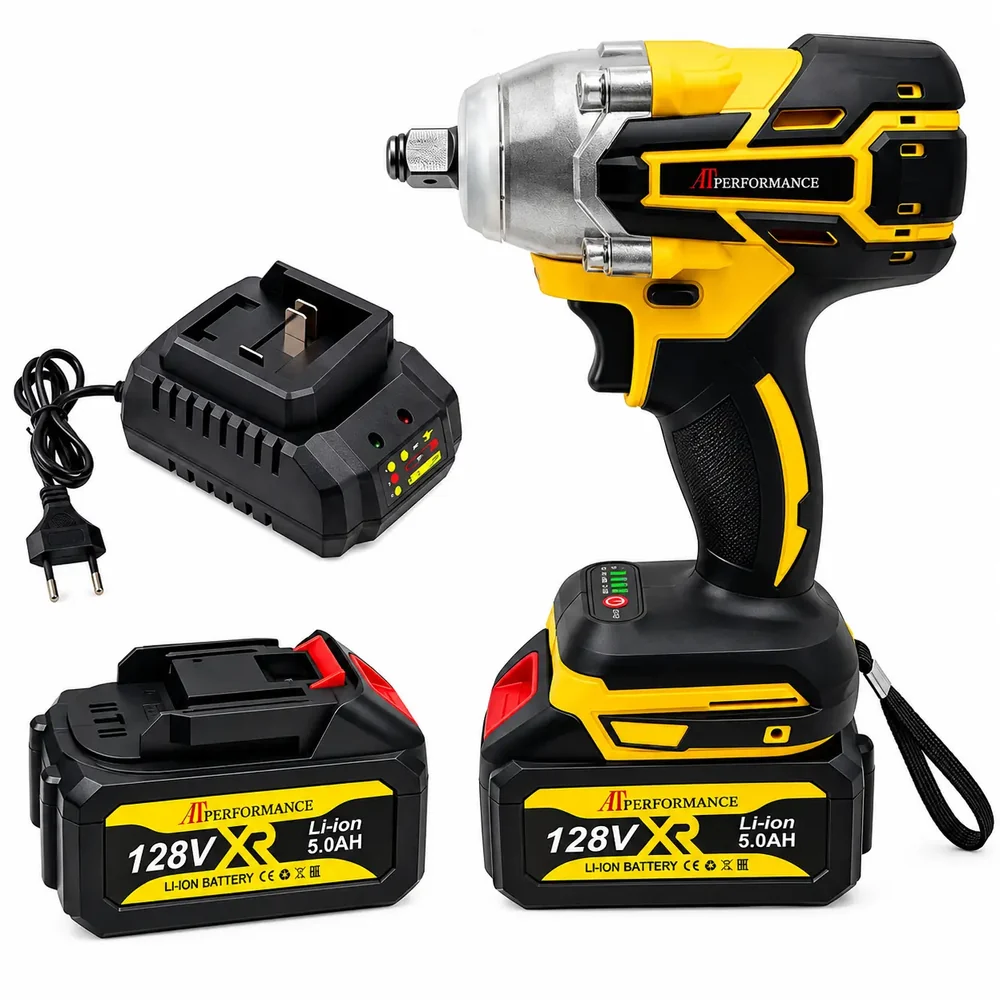 Trusa Mașină de Înșurubat cu Impact, Bormasina, AT PERFORMANCE®, 36V cu 2X Acumulator, 850Nm, 40 Accesorii, Albastru/Negru
