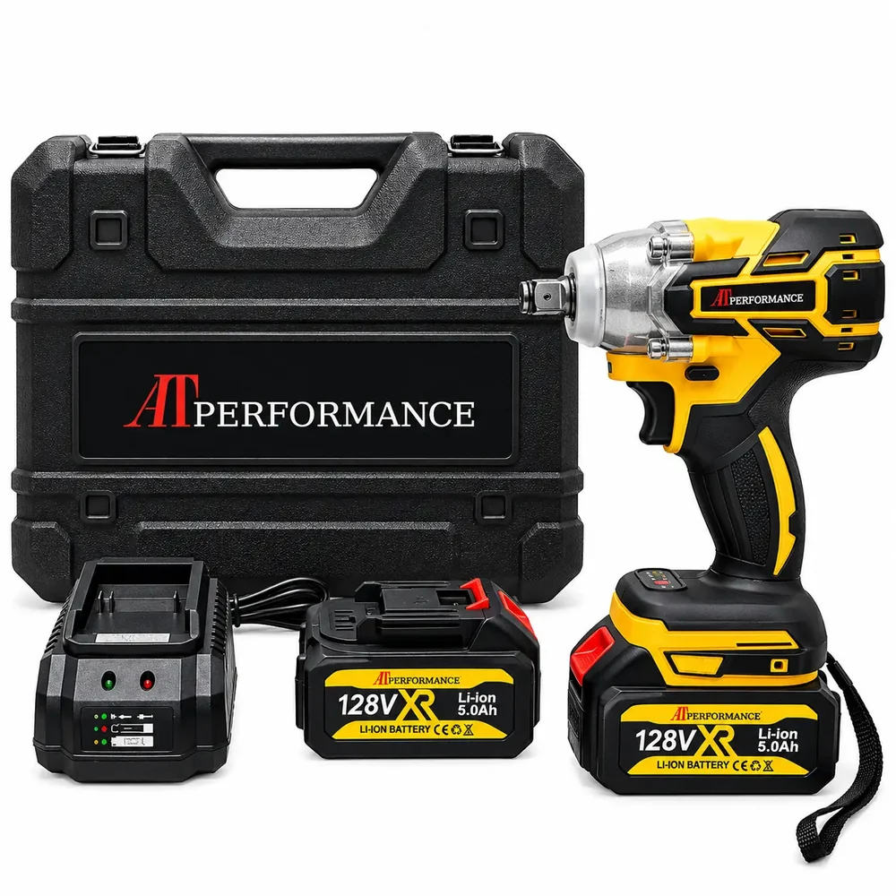 Trusa Mașină de Înșurubat cu Impact, Bormasina, AT PERFORMANCE®, 36V cu 2X Acumulator, 850Nm, 40 Accesorii, Albastru/Negru