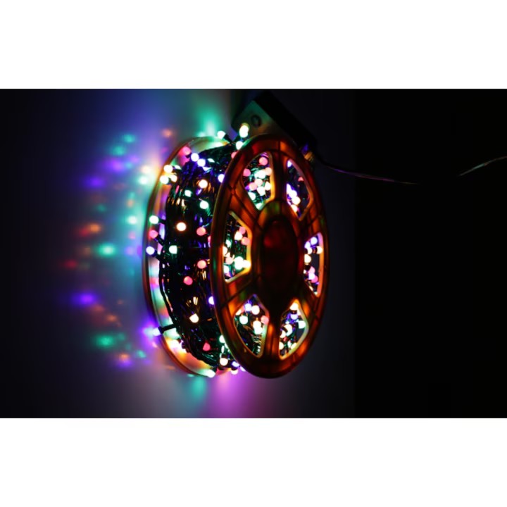 Instalație Crăciun 50m, 240 LED-uri, Multicolor, interior/exterior,8 Jocuri Lumini, AT PERFORMANCE