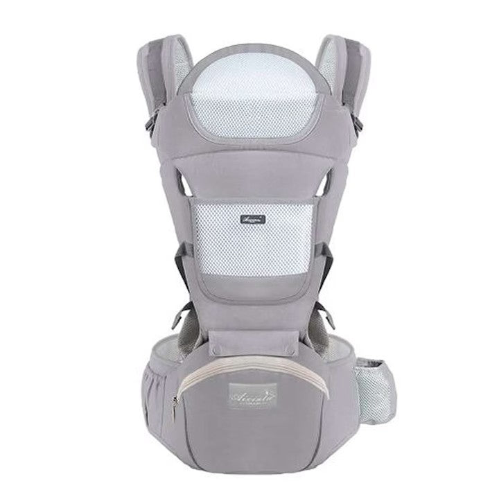 Marsupiu Multifunctional pentru bebelusi cu suport lombar, At Performance, Bumbac, 9 in 1, Varsta 0-36 luni, Verde