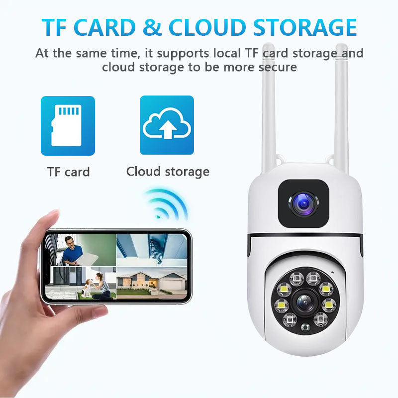 Camera Supraveghere video, AT PERFORMANCE®, conexiune 4G, 4MP 1080P HD, intelligent tracking, PTZ, WIFI, Lan, Rotire, Alarma miscare, Interior - Exterior, Pentru Camera Video de Supraveghere si Auto, Telefon, Aparat Foto, HUB, Console, ALB.
