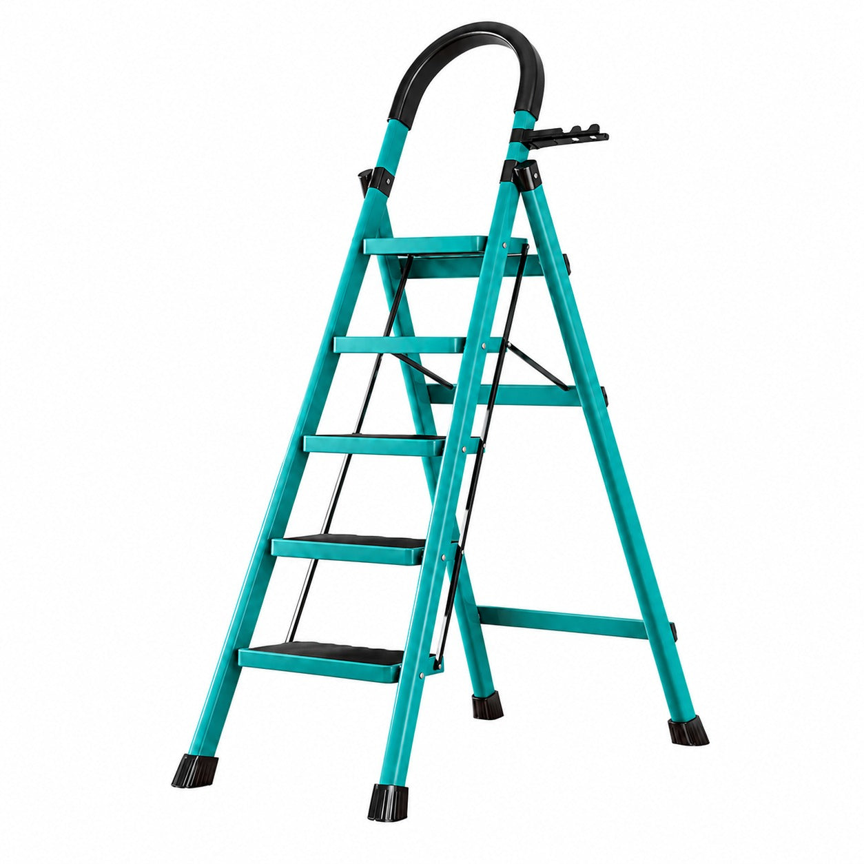 Scara Pliabila cu 3/4/5/6 Trepte Late, At Performance, Metalica, Maxim 150 Kg, Picioare Antialunecare