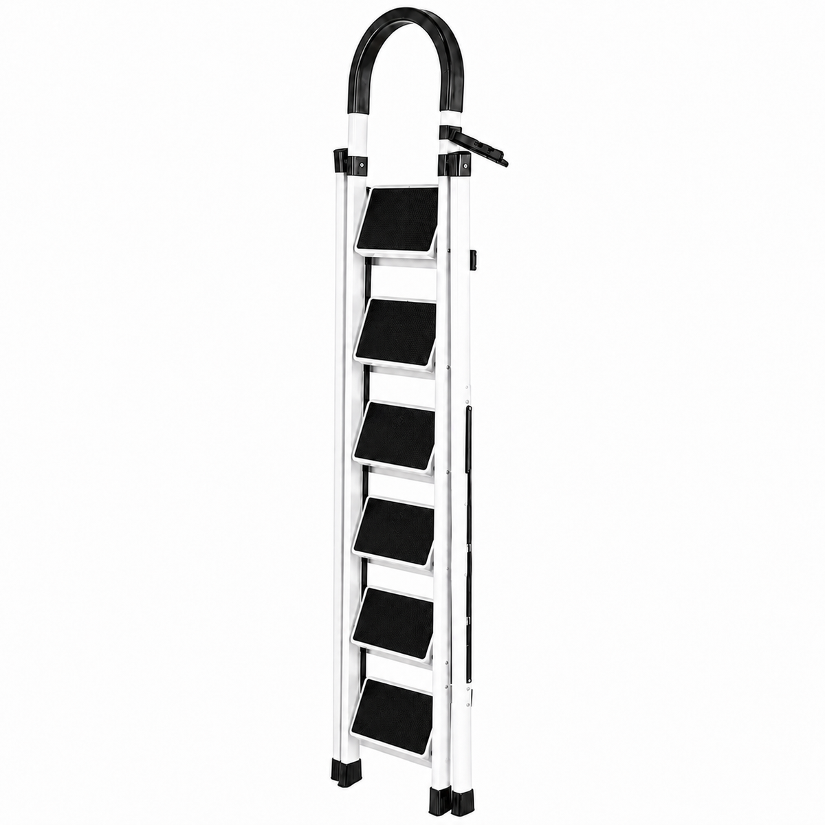 Scara Pliabila cu 3/4/5/6 Trepte Late, At Performance, Metalica, Maxim 150 Kg, Picioare Antialunecare