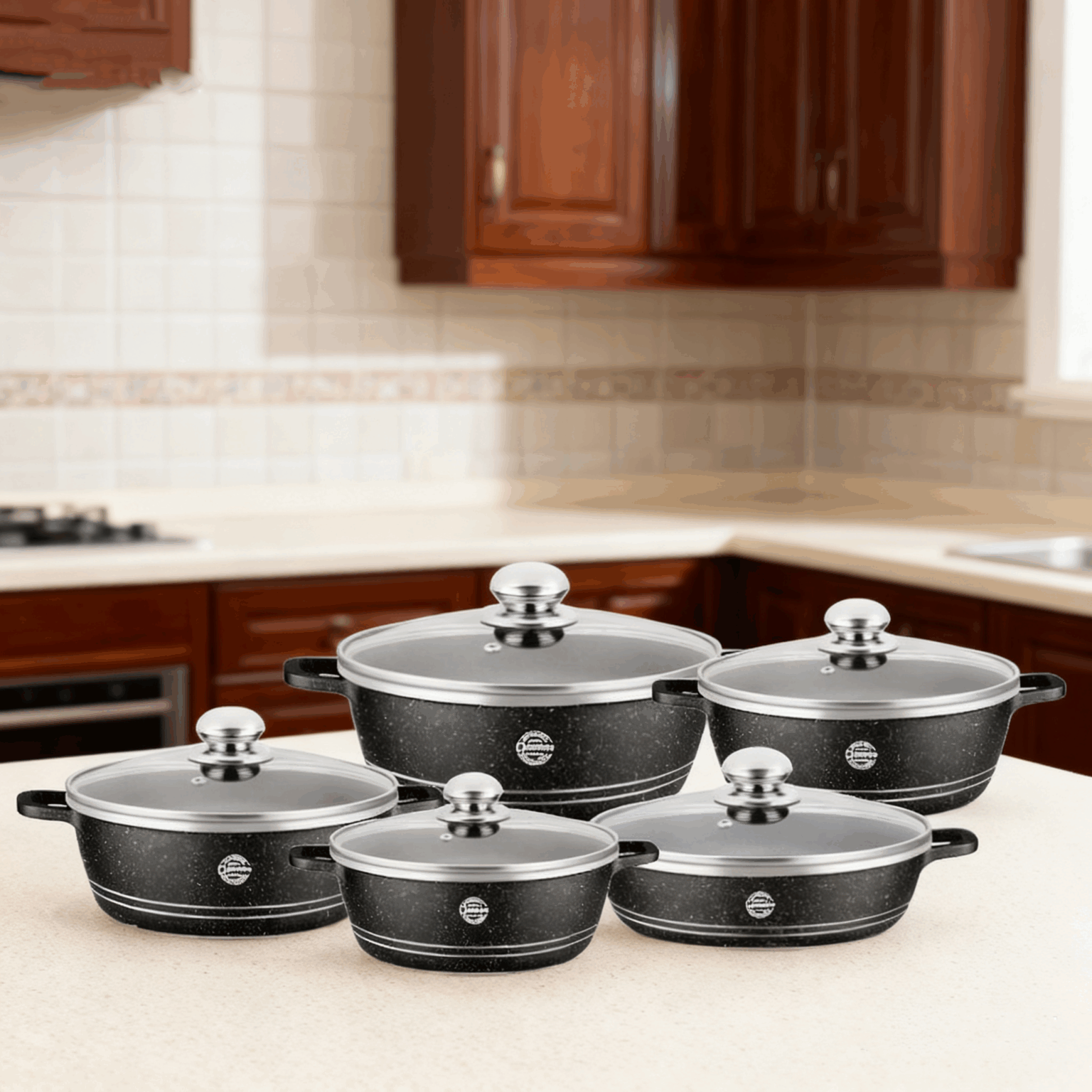 Set oale granit antiaderent,10 PIESE, Pro