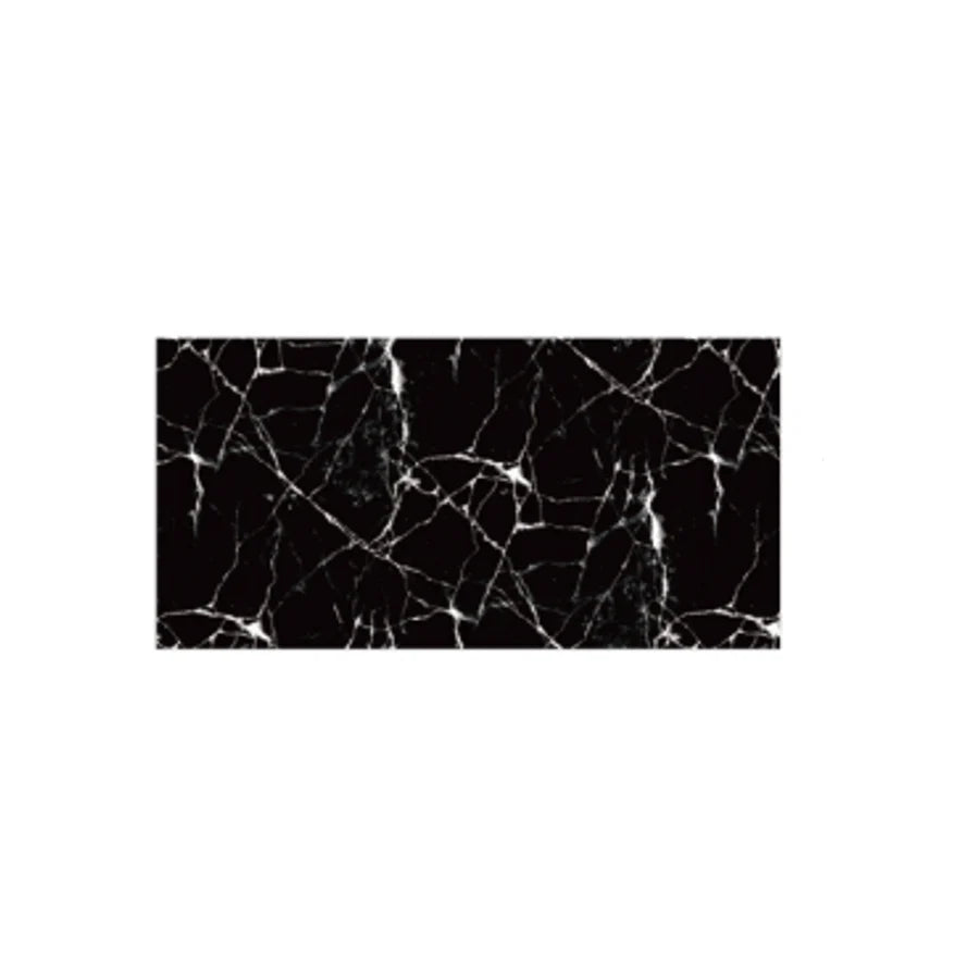 Set 10x Tapet Marmura, AT PERFORMANCE®, suprafata acoperire 1.8 mp, autoadeziv, waterproof, usor de montat, design modern, 30x60 cm, negru