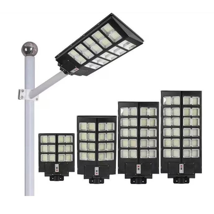 Set 2x Lămpi Solare LED 600W cu Panou Fotovoltaic și Telecomandă – AT PERFORMANCE® | Iluminat Exterior Autonom IP65